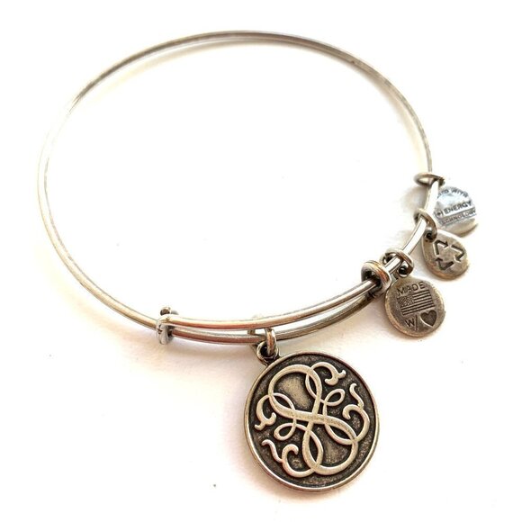 Alex and Ani Path of Life Charm Bracelet Silver Finish - Expands 2"- 3.5" - Picture 1 of 2